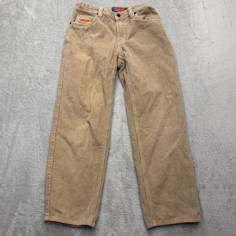Empyre Corduroy Pants Kids 25 Tan Relaxed Fit Skate Streetwear Khaki Cords